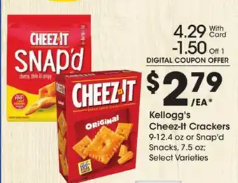 Ralphs Kellogg's cheez-it crackers offer