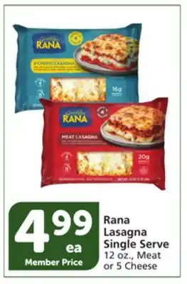 Albertsons Rana lasagna offer