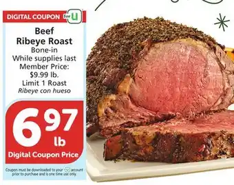 Albertsons Beef ribeye roast offer