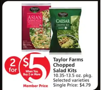 Albertsons Taylor farms chopped salad kits offer