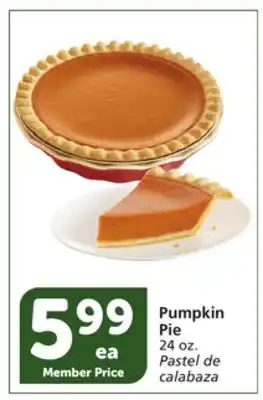 Albertsons Pumpkin pie offer