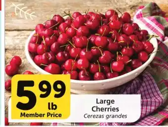 Albertsons Large cherries offer
