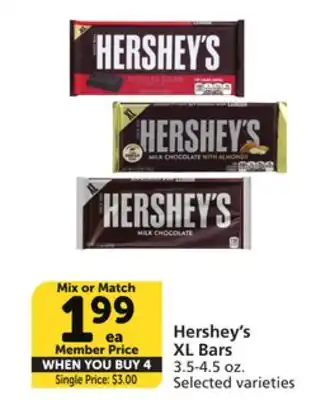 Albertsons Hershey's xl bars offer