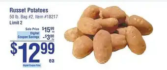 Smart & Final Russet potatoes offer