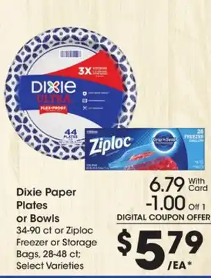 Ralphs Dixie paper plates or bowls offer