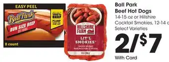 Ralphs Ball park beef hot dogs offer
