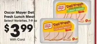 Ralphs Oscar mayer deli fresh lunch meat offer
