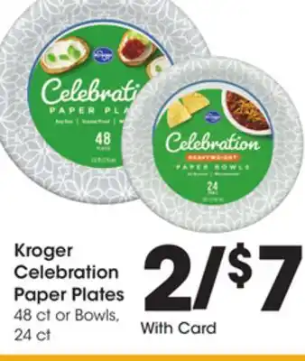Ralphs Kroger celebration paper plates offer