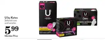 Pavilions U by kotex offer