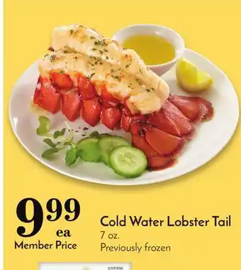 Pavilions Cold water lobster tail offer