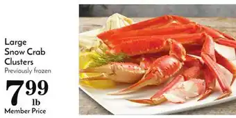 Pavilions Large snow crab clusters offer
