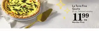 Pavilions La terra fina quiche offer