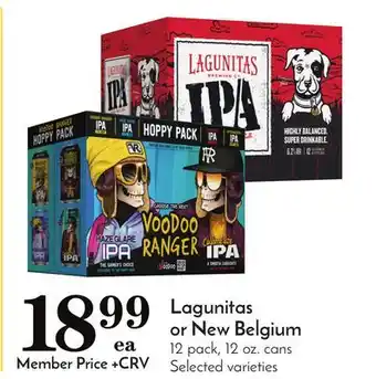 Pavilions Lagunitas or new belgium offer