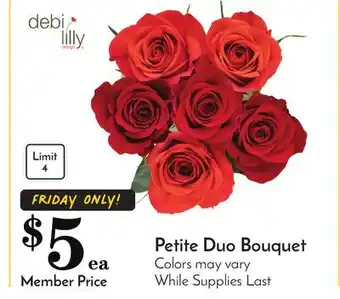 Pavilions Petite duo bouquet offer