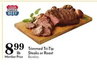 Pavilions Trimmed tri-tip steaks or roast offer