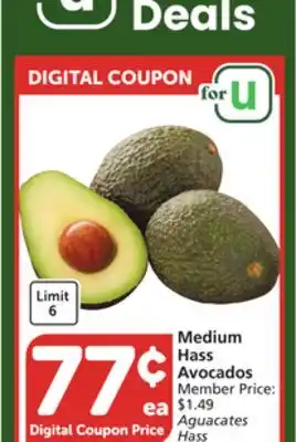 Vons Medium hass avocados offer