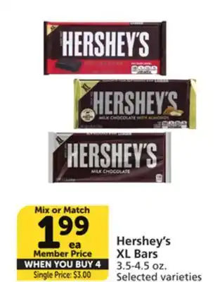 Vons Hershey's xl bars offer