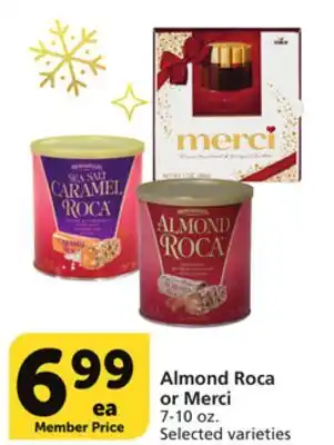 Vons Almond roca or merci offer