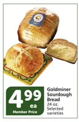 Vons Goldminer sourdough bread offer