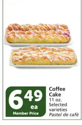 Vons Coffee cake offer