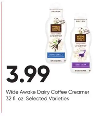 Stater Bros Wide awake dairy coffee creamer offer