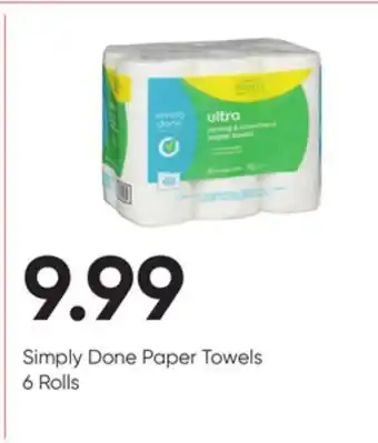 Stater Bros Simply done paper towels offer