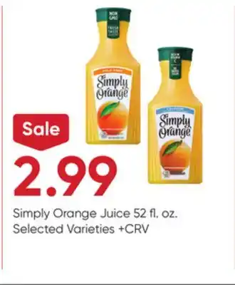 Stater Bros Simply orange juice offer