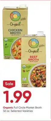 Stater Bros Organic full circle market broth offer