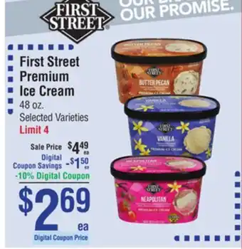 Smart & Final First street premium ice cream offer