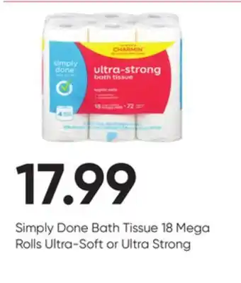 Stater Bros Simply done bath tissue offer