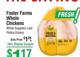 Smart & Final Foster farms whole chickens offer