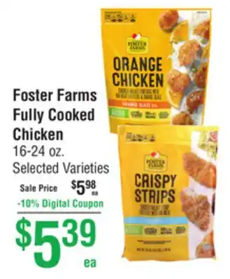 Smart & Final Foster farms fully cooked chicken offer