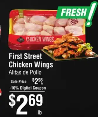 Smart & Final First street chicken wings offer