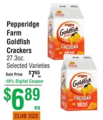 Smart & Final Pepperidge farm goldfish crackers offer