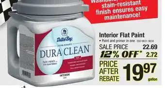 Menards Interior flat paint offer