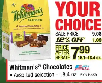 Menards Whitman's chocolates offer