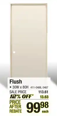 Menards Flush offer