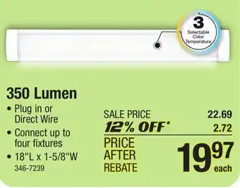 Menards 350 lumen offer
