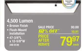 Menards 4,500 lumen offer
