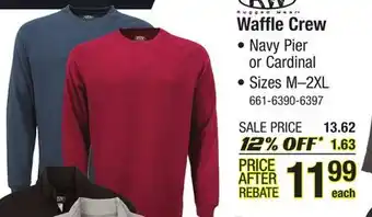 Menards Waffle crew offer