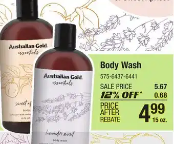 Menards Body wash offer