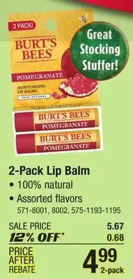 Menards 2-pack lip balm offer