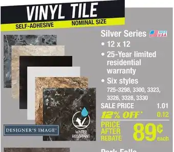 Menards Silver series offer