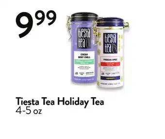 Fresh Thyme Tiesta tea holiday tea offer