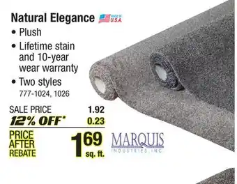 Menards Natural elegance offer