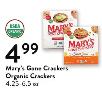 Fresh Thyme Mary's gone crackers organic crackers offer