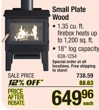 Menards Small plate wood offer