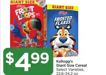 Food 4 Less Kellogg's giant size cereal offer