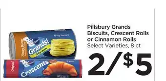 Food 4 Less Pillsbury grands biscuits, crescent rolls or cinnamon rolls offer