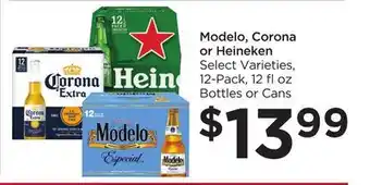 Food 4 Less Modelo, corona or heineken offer